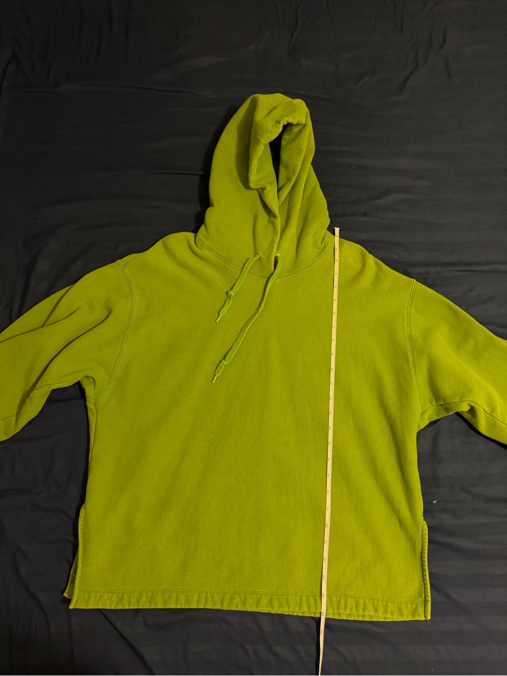 UniqloU Olive Green Hooded Pullover Sweatshirt